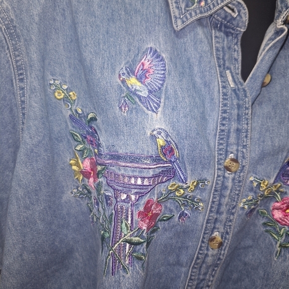 Bobbie brooks button-down blouse size 22W/24W - Picture 2 of 7